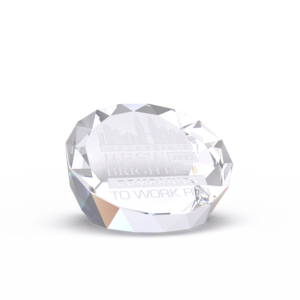 Acess Round Crystal Paperweight